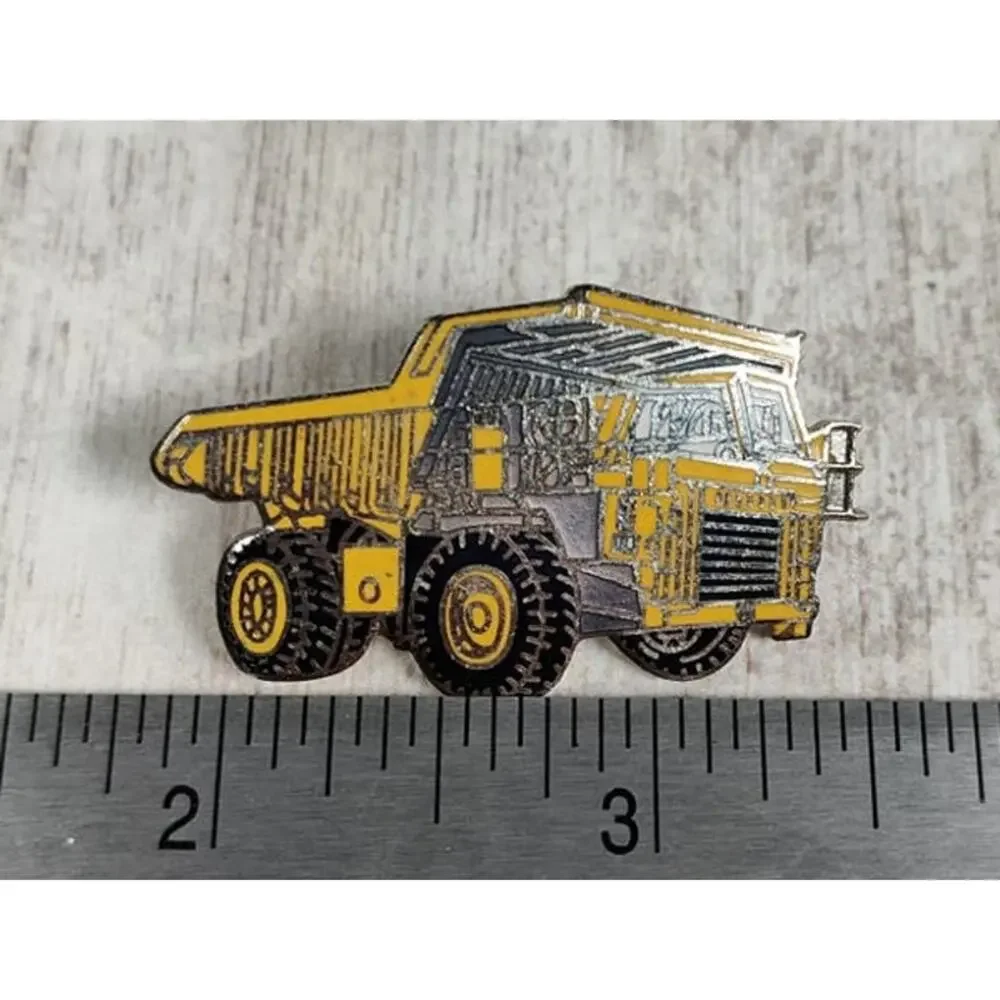 Big Construction Dump Truck Pin Dad Birthday Father's Day Gift